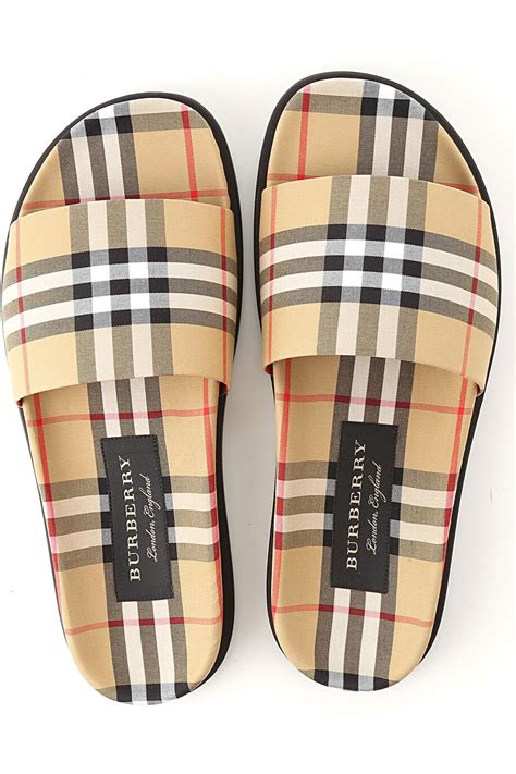 burberry sliders mens|burberry slippers for men.